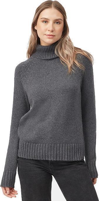 Highline Wool Turtleneck Sweater - Womens - Dark Grey Heather 1