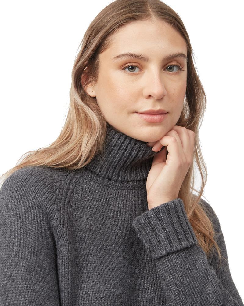 Highline Wool Turtleneck Sweater - Womens - Dark Grey Heather 4