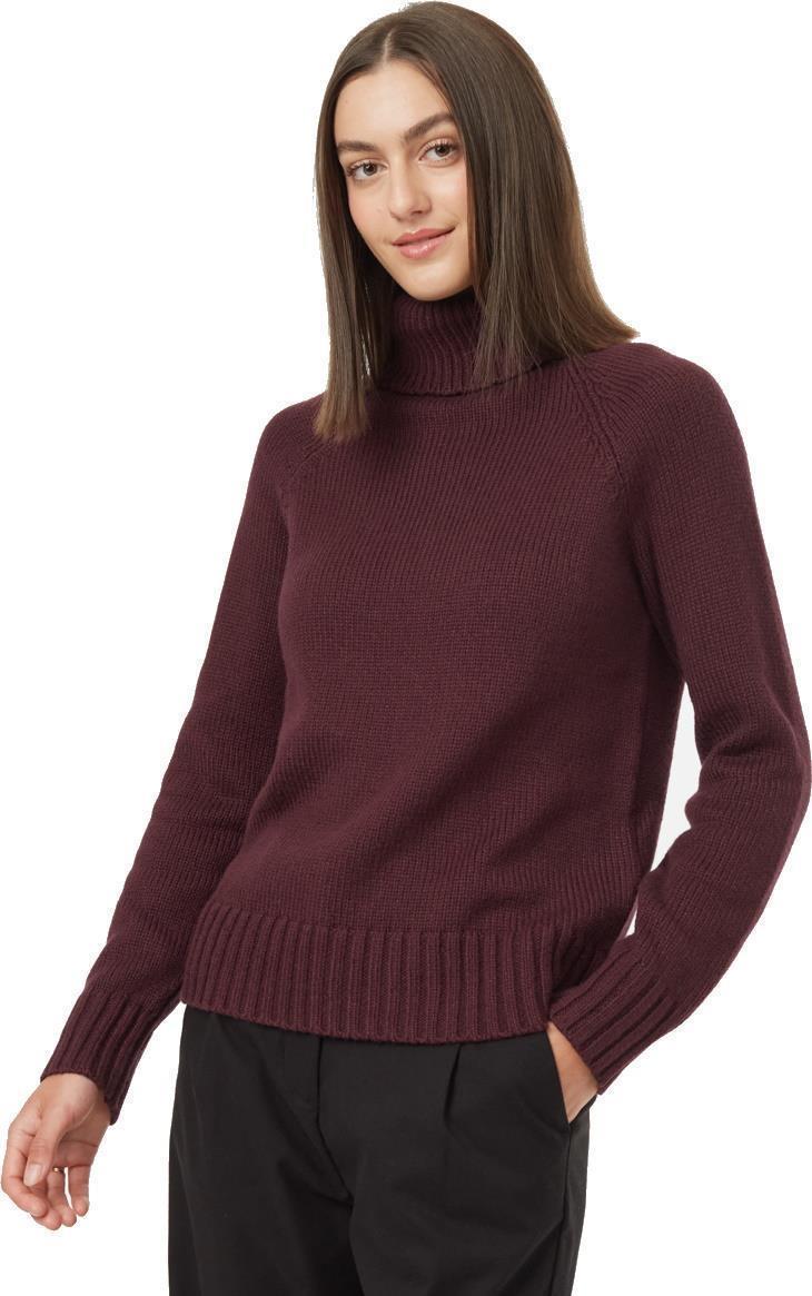 Highline Wool Turtleneck Sweater - Womens - Mulberry 1