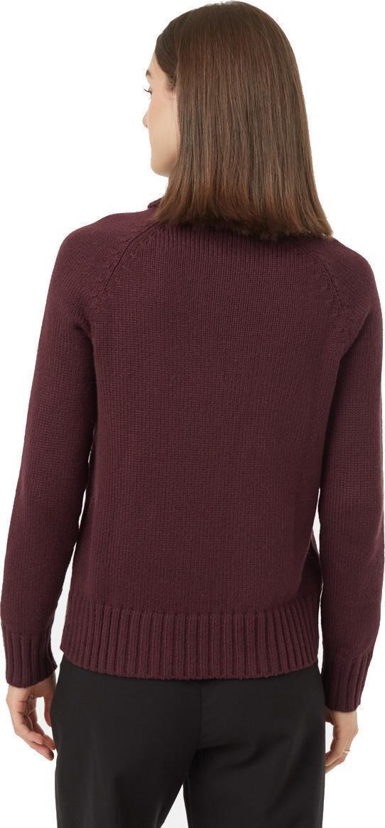 Highline Wool Turtleneck Sweater - Womens - Mulberry 3