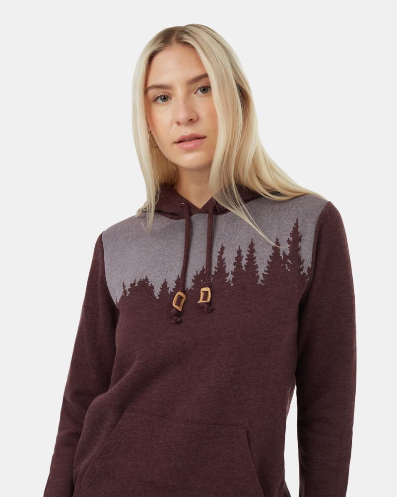 Juniper Classic Hoodie - Womens - Mulberry Heather / White 2