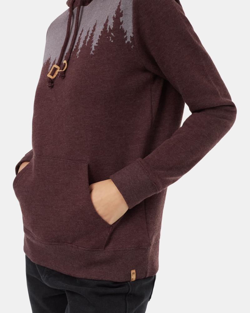 Juniper Classic Hoodie - Womens - Mulberry Heather / White 3
