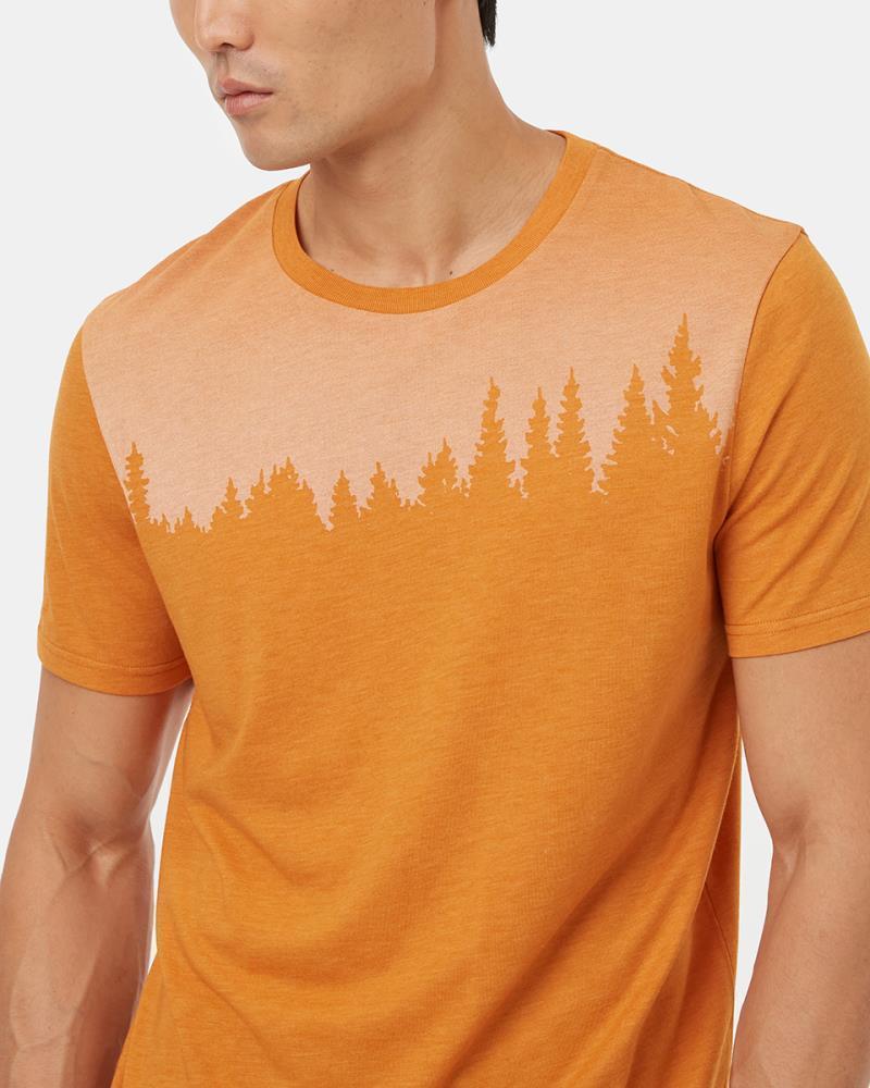 Juniper T-Shirt - Mens - golden oak heather / white 1