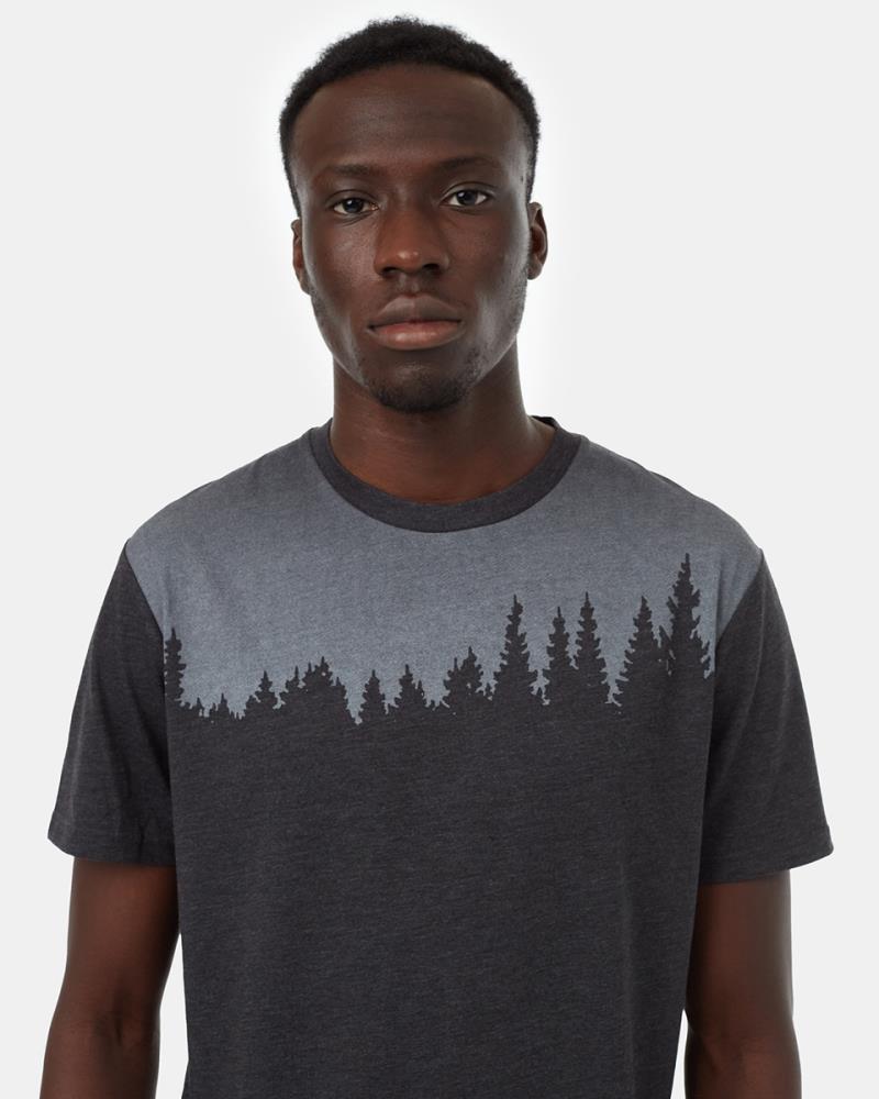 Juniper T-Shirt - Mens - meteorite black heather / white 1