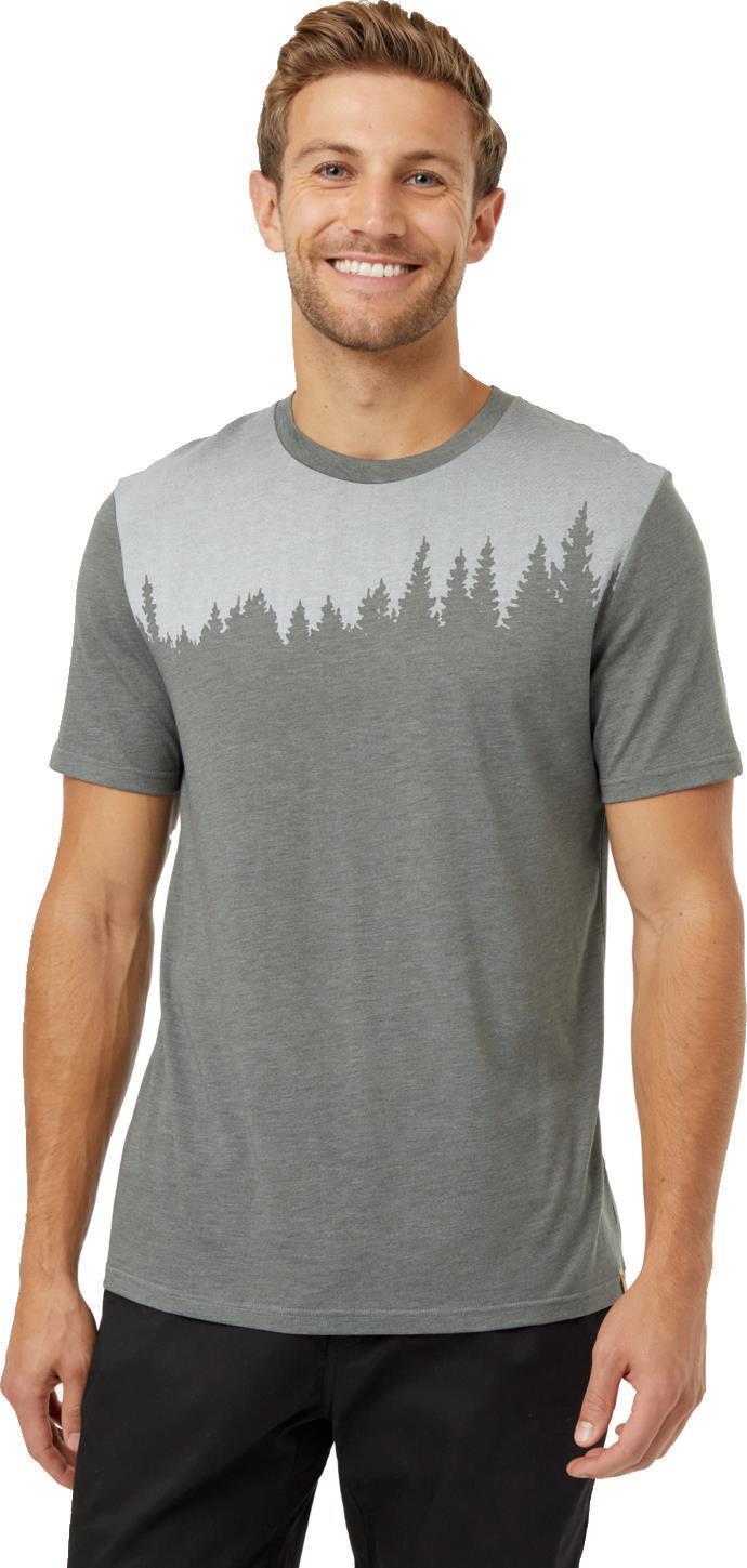 Juniper T-Shirt - Mens - mineral heather / white 1