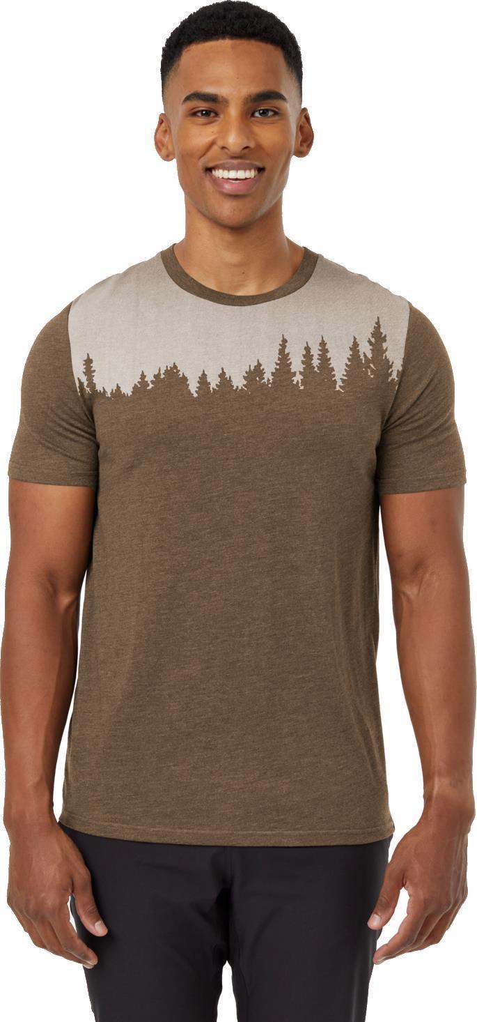 Juniper T-Shirt - Mens - tundra heather / white 1