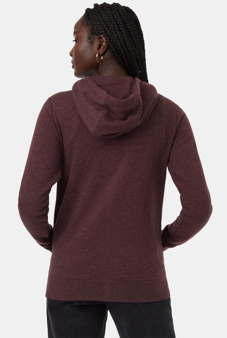 Juniper Zip Hoodie - Womens - Mulberry Heather / White 4