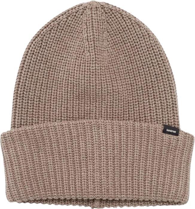 Knit Ribbed Beanie - Fossil Heather 1
