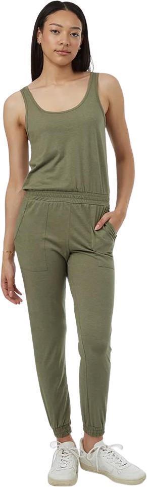 Knit Tank Jumpsuit - Deep Lichen Green 1
