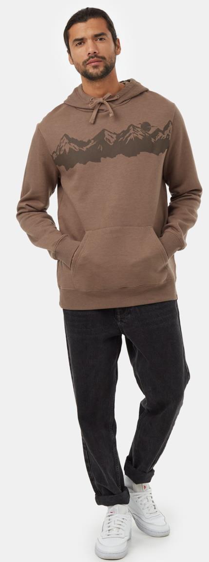 Mountain Range Hoodie - Mens - Fossil / Slate Brown 3