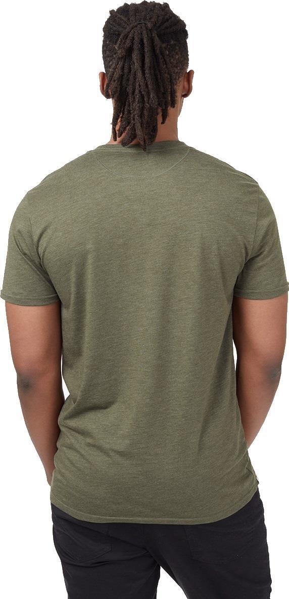 Retro Tentree T-Shirt - Mens - olive night green heather 1