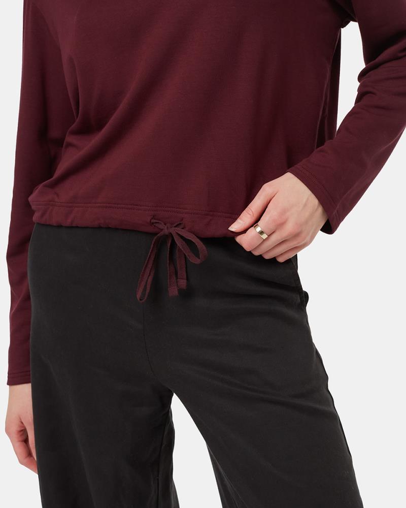 Soft EcoTerry Notch Neck - Womens - Mulberry 3