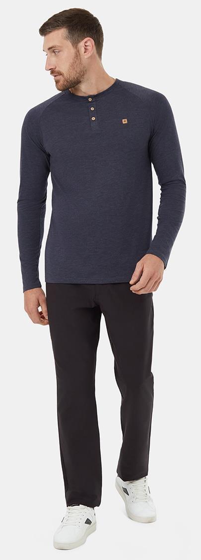 TreeBlend Classic Henley LS - Mens - Midnight Blue Heather 2