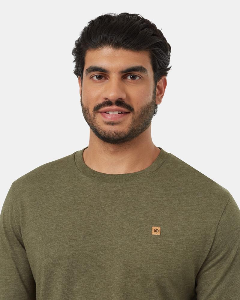 TreeBlend Classic LS - Mens - Olive Night Green Heather 2