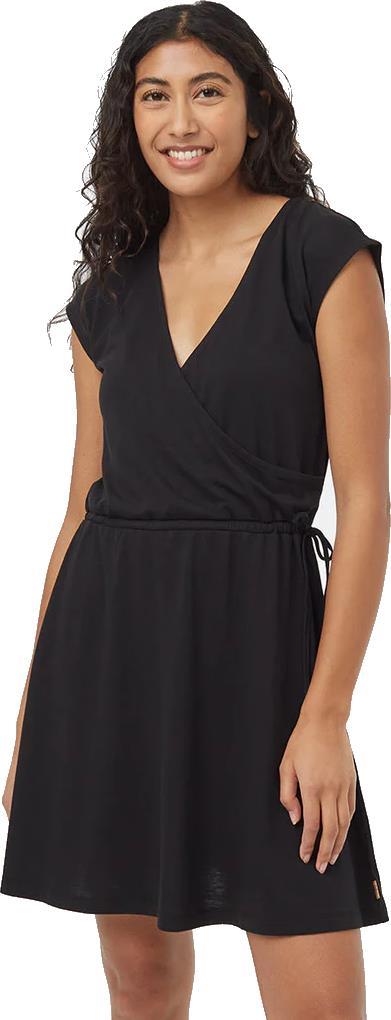 TreeBlend Wrap Front Dress - Meteorite Black 1