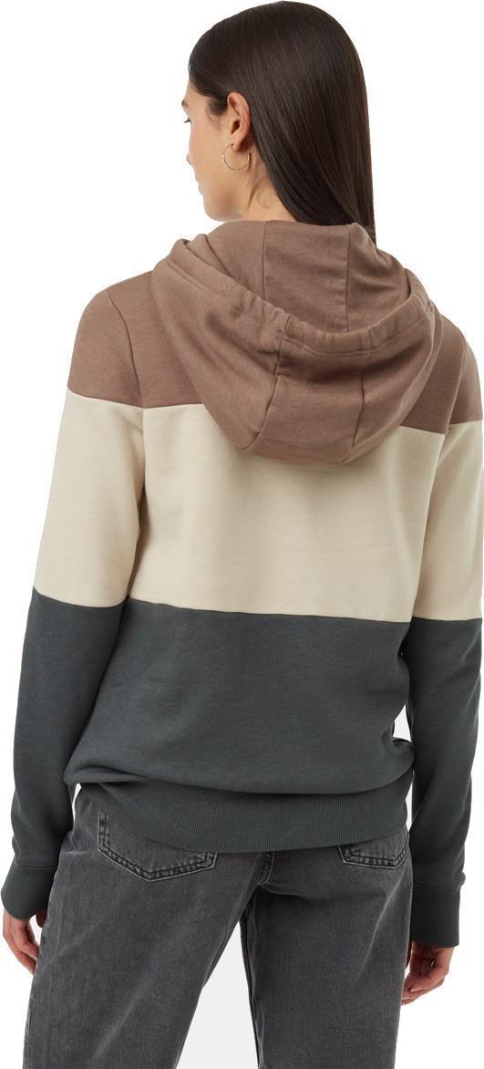 TreeFleece Blocked Banshee Hoodie - Womens - Fossil / Pale Oak / Urban Green 2