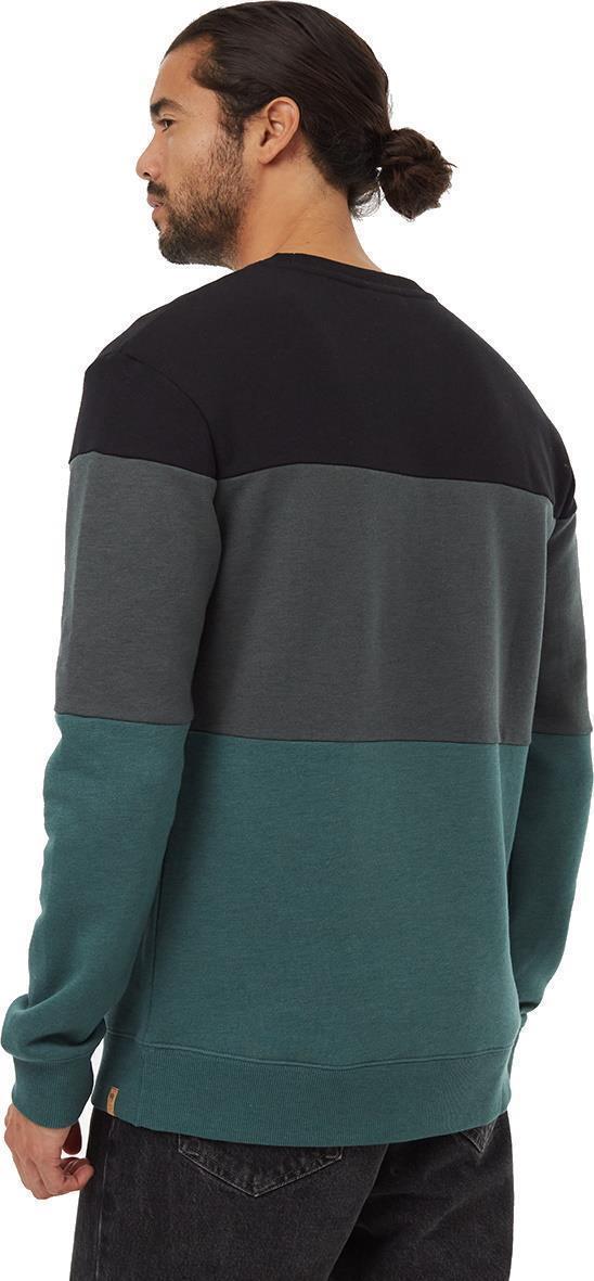 TreeFleece Blocked Classic Crew - Mens - Meteorite Black / Urban Green / Silver Pine 2