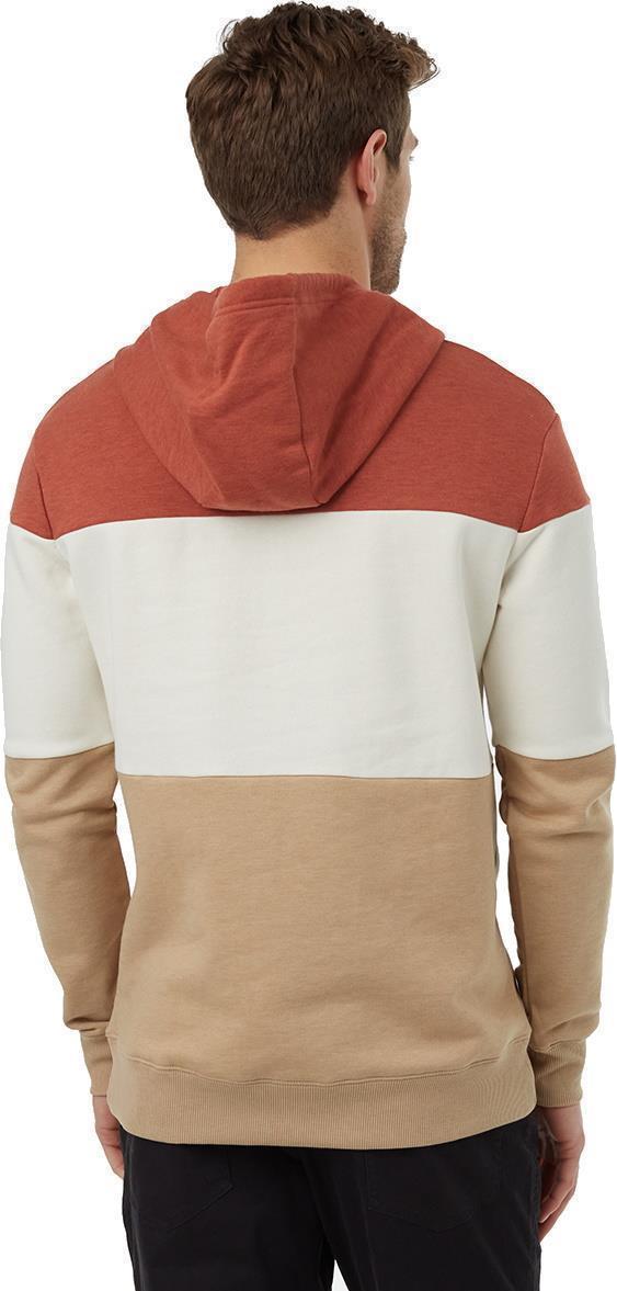TreeFleece Blocked Reynard Hoodie - Mens - Baked Clay / Undyed / Barley 2