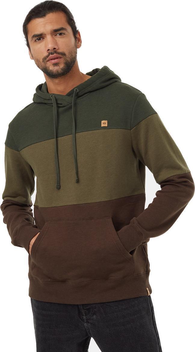 TreeFleece Blocked Reynard Hoodie - Mens - Dark Kombu Green / Olive Night Green / Slate Brown 1