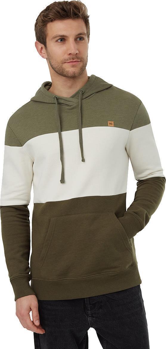 TreeFleece Blocked Reynard Hoodie - Mens - Deep Lichen Green / Undyed / Olive Night Green 1