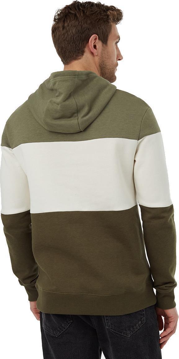 TreeFleece Blocked Reynard Hoodie - Mens - Deep Lichen Green / Undyed / Olive Night Green 2