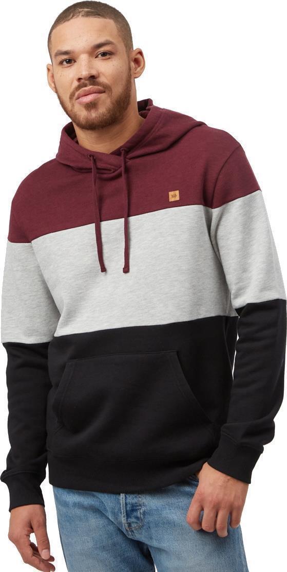TreeFleece Blocked Reynard Hoodie - Mens - Fig / Hi Rise Grey Heather / Meteorite Black 1