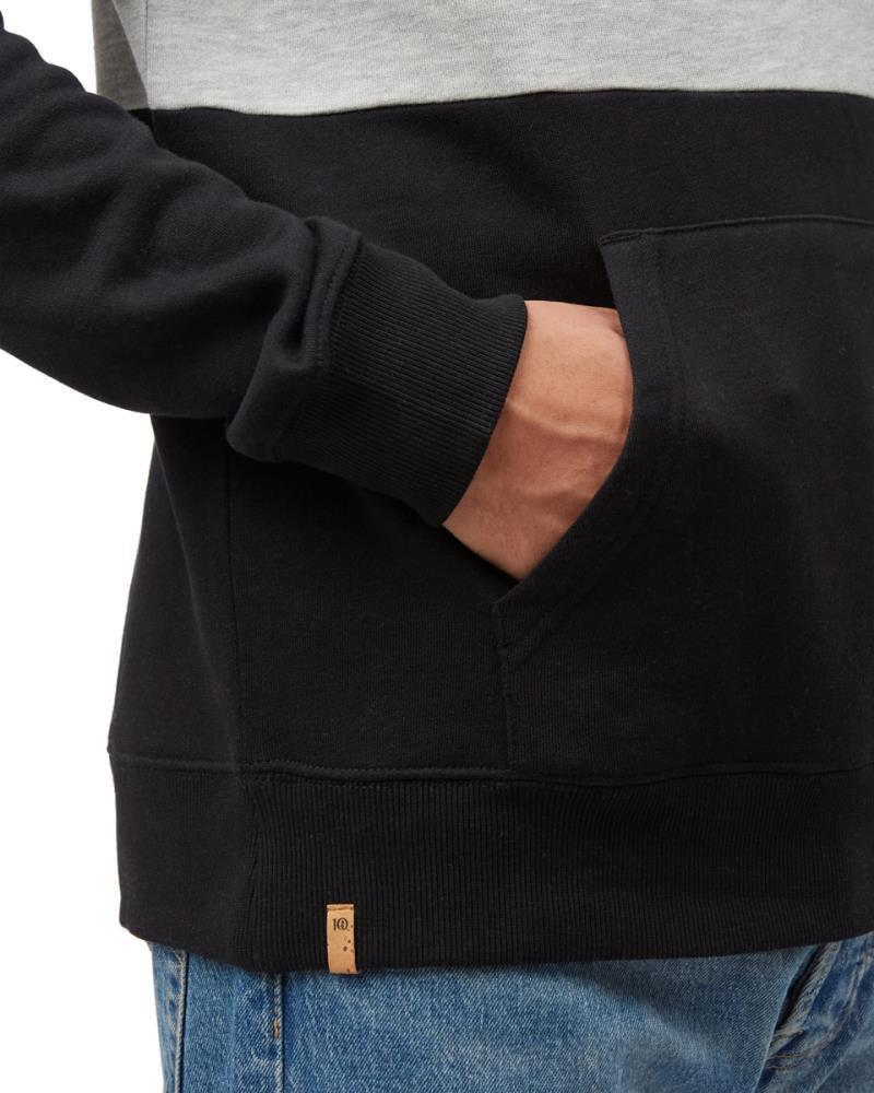 TreeFleece Blocked Reynard Hoodie - Mens - Fig / Hi Rise Grey Heather / Meteorite Black 3