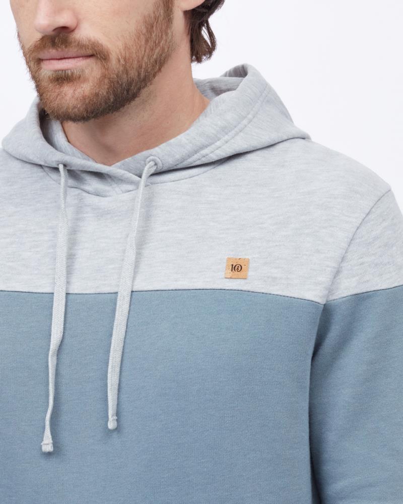 TreeFleece Blocked Reynard Hoodie - Mens - Hi Rise Grey Heather / Storm Blue / Midnight Blue 3