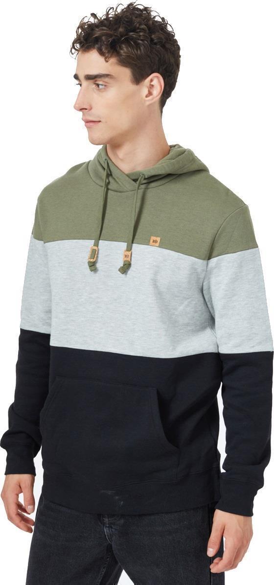 TreeFleece Blocked Reynard Hoodie - Mens - Lichen Green / Hi Rise Grey Heather / Meteorite Bl 1