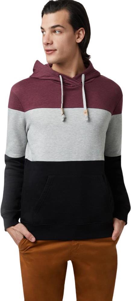 TreeFleece Blocked Reynard Hoodie - Mens - Merlot / Hi Rise / Black 1