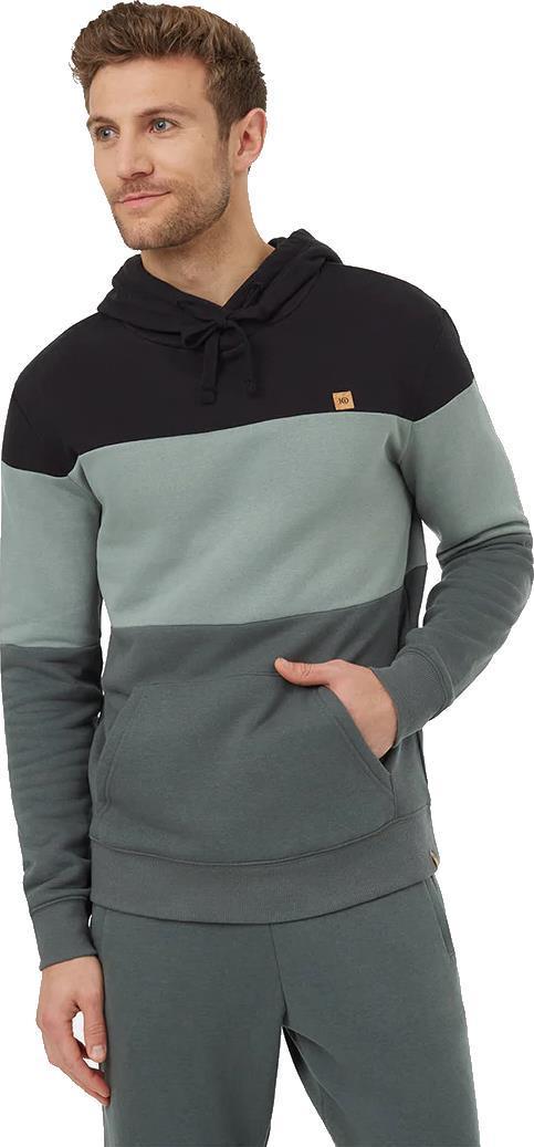 TreeFleece Blocked Reynard Hoodie - Mens - Meteorite Black / Eucalyptus / Light Urban Green 1