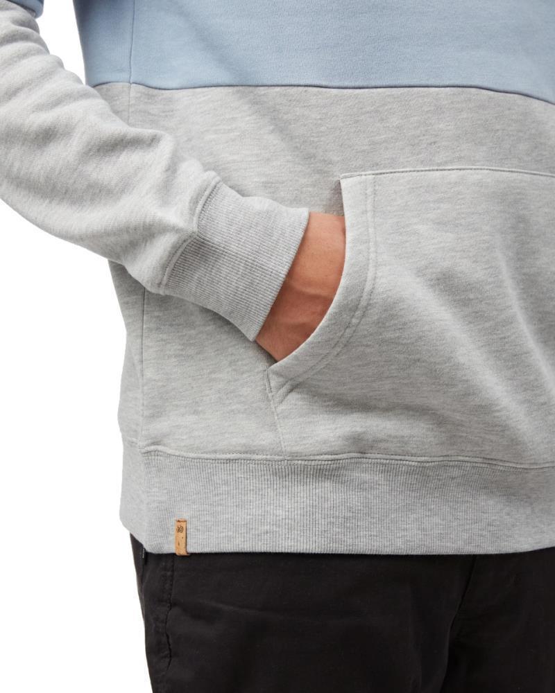 TreeFleece Blocked Reynard Hoodie - Mens - Moonlit Ocean / Blue Fog / Hi Rise Grey Heather 4