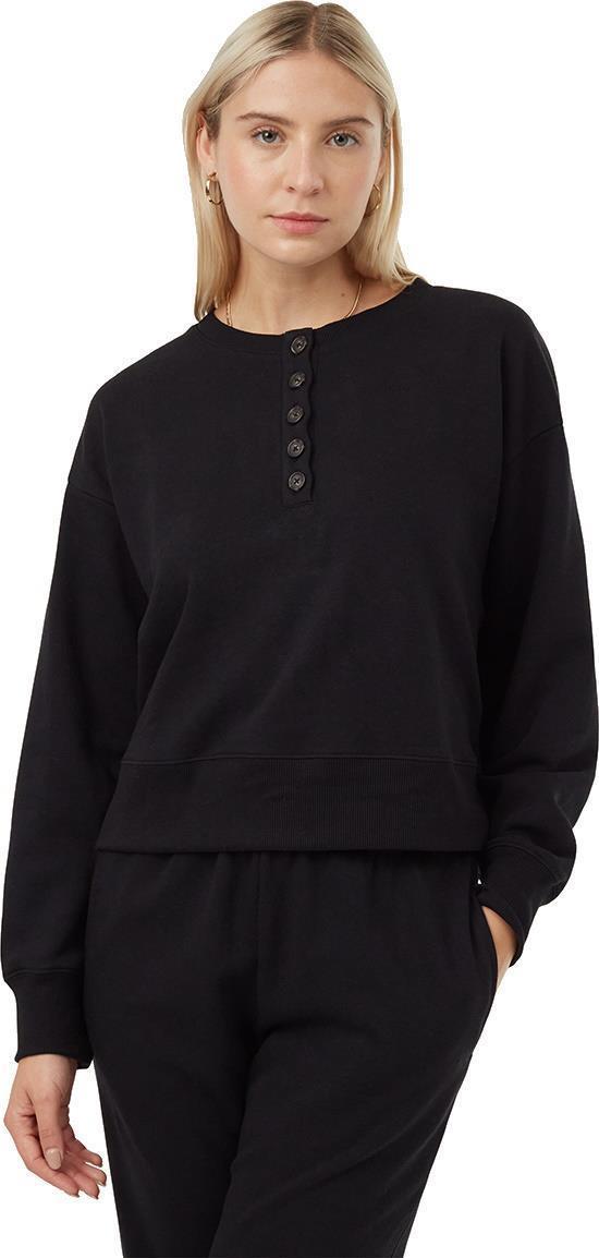 TreeTerry Henley Crew - Womens - Meteorite Black 1