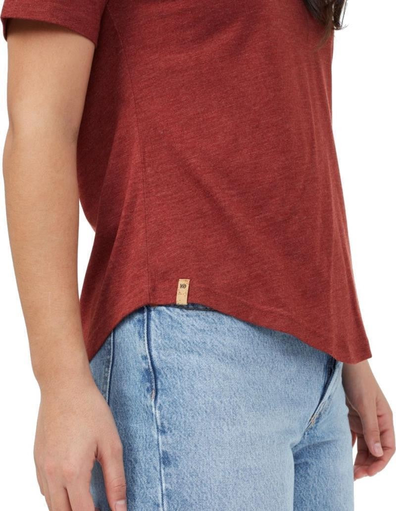 Treeblend V-Neck T-Shirt - Womens - henna red heather 1