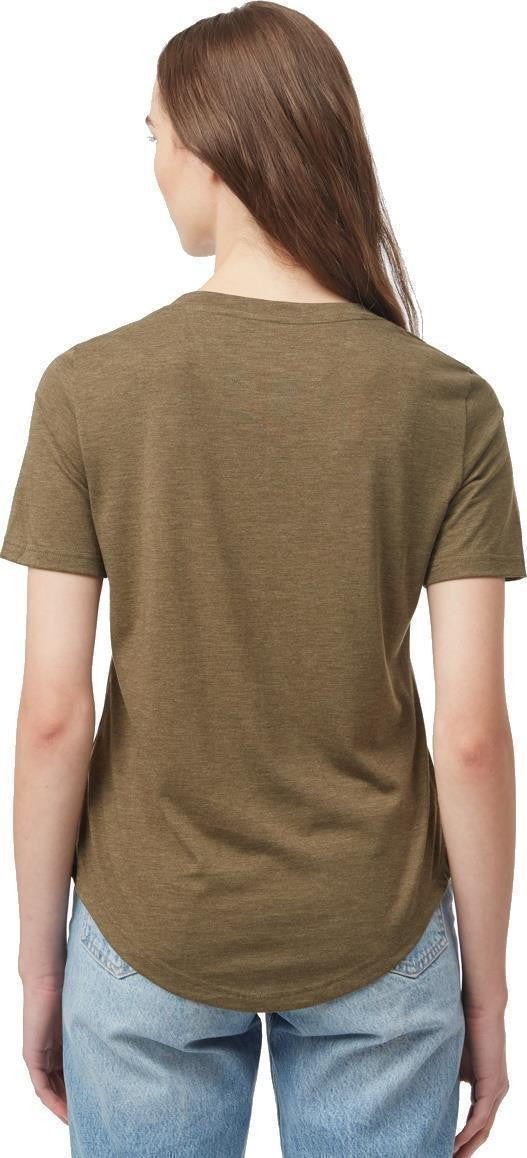 Treeblend V-Neck T-Shirt - Womens - uniform green heather 1