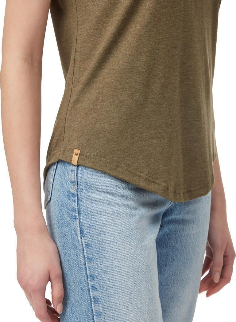 Treeblend V-Neck T-Shirt - Womens - uniform green heather 1
