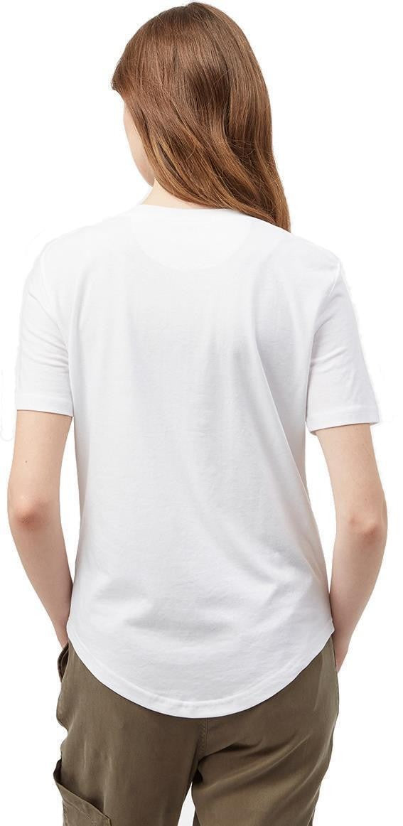 Treeblend V-Neck T-Shirt - Womens - white 1