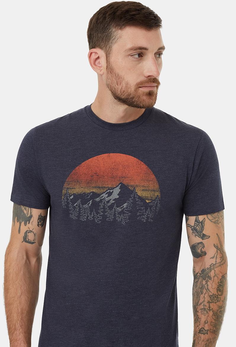 Vintage Sunset SS T-Shirt - Mens - Midnight Blue Heather / Arbutus 2
