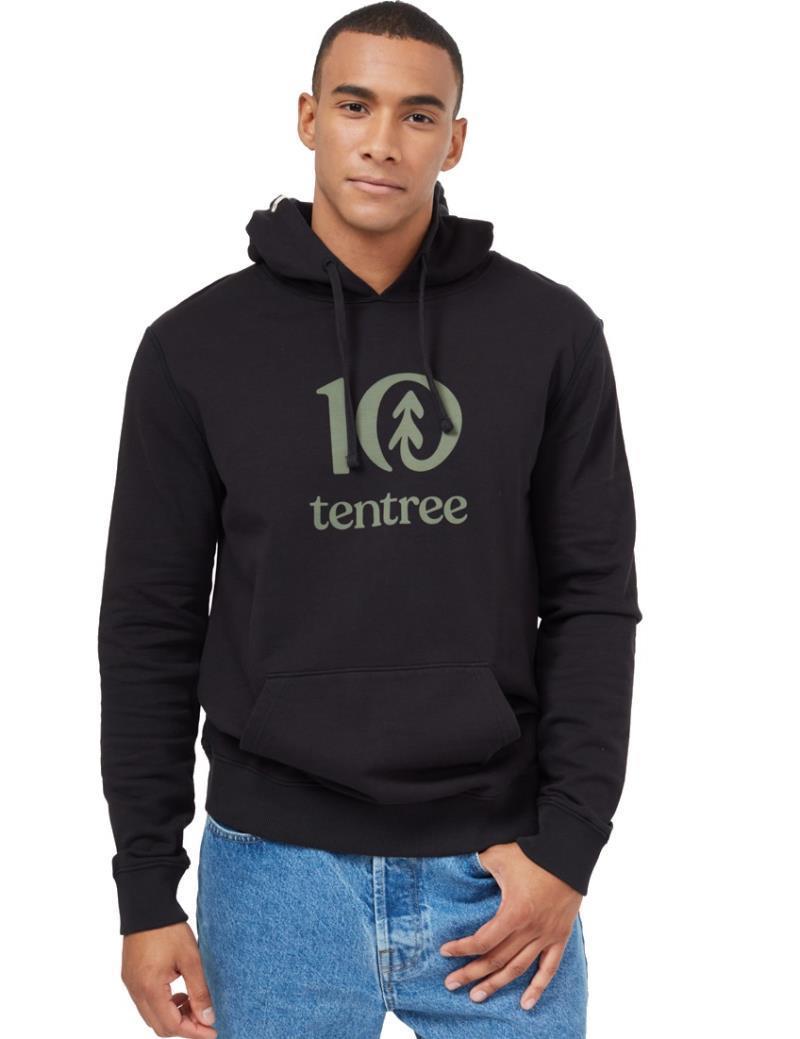 tentree Logo Hoodie - Mens - Meteorite Black 1
